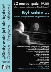 Plakat informujacy o koncercie