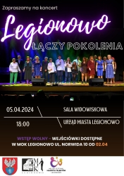 Plakat informujący o koncercie
