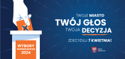 Napis: Twój głos. Twoja decyzja.
