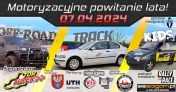 Plakat informujący o pikniku motoryzacyjnym