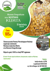 Plakat informujący o wycieczce