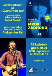 Plakat informujący o prezntacji książki
