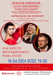 Plakat informujący o koncercie