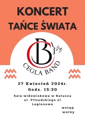 Plakat informujący o koncercie