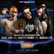 Plakat informujący o gali Prime Time Wrestling