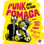 Plakat informujący o Rock w MOK