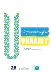 Napis: niezapominajka dla Ukrainy