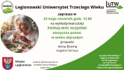 Plakat informujący o wykładzie otwartym