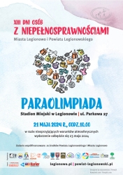 Palakat informujący o paraolimpiadzie