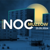 Grafika promująca Legionowską Noc Muzeów