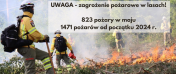 Informacje dotyczące pożarów w lasach