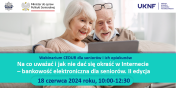 Grafika promująca webinarium dla seniorów