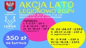 Plakat półkolonii dla dzieci z Legionowa - wakacje 2024