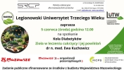 Plakat promujący spotkania Legionowskiego Koła Diabetyków