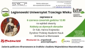 Plakat informujący o wykładzie otwartym
