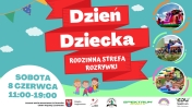 Plakat informujący o pikniku rodzinnym