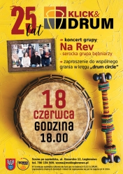 Plakat informujący o koncercie grupy Na Rev