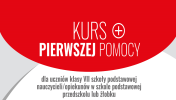 napis kurs pierwszej pomocy