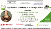 Plakat informujący o wykładzie otwartym