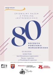 Plakat informujący o wydarzeniu śpiewajmy razem z ferajną Jastrzębskiego