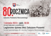 Plakat informujący o koncercie patriotycznym