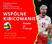 Plakat indormujący o legionowskiej strefie kibica