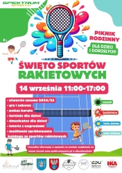 Plakat informujący o pikniku rodzinnym