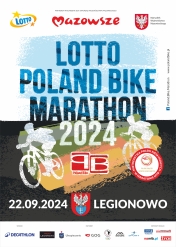 Plakat informujacy o Poland Bike Marathon