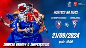 Plakat informujący o meczu piłki ręcznej