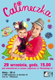Plakat informujący o przedstawieniu dla dzieci