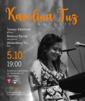 Plakat informujący o koncercie Karoliny Tuz