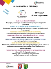 Plakat informujący o targach Gry w Edukacji.