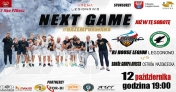 Plakat promujący mecz RJ House Legion Legionowo -Sokół Grupa Avista Ostrów Mazowiecka