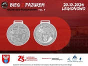 Plakat informujący o biegu z pazurem