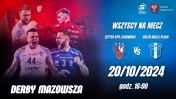 Plakat informujący o meczu piłki ręcznej