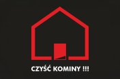 Napis - Czyść Kominy!