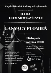 Plakat informujący o spektaklu