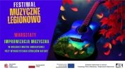 Plakat informujący o Improwizacji muzyczna (z dźwiękami natury) - Muzyczne Legionowo