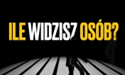 grafika z napisem - Ile widzisz osób? w tle przejście dla pieszych i ledwo widoczny zarys przechodzącego człowieka