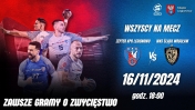 Plakat informujący o meczu piłki ręcznej