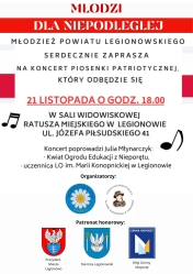 Plakat informujący o koncercie 