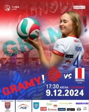 Plakat informujący o meczu PGE LTS Legionovia -  Gedania Gdańsk
