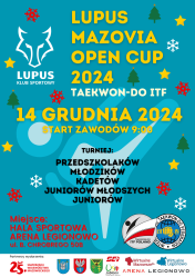 plakat informujący o LUPUS Mazovia Open Cup