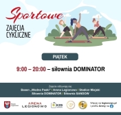 Grafika informująca o zajęciach w ramach Sportowe zajęcia cykliczne