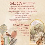 Grafika informująca o salonie artystycznym - 