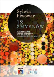 Grafika informująca o wernisażu wystawy Sylwii Piwowar 