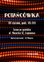 Grafika informująca o potańcówce