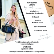 Grafika informująca o warsztacie ubioru dla kobiet