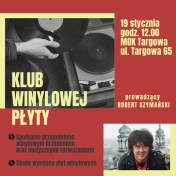 Grafika informująca o klubie winilowej płyty