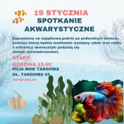 Grafika informująca o spotkaniu akwarystycznym